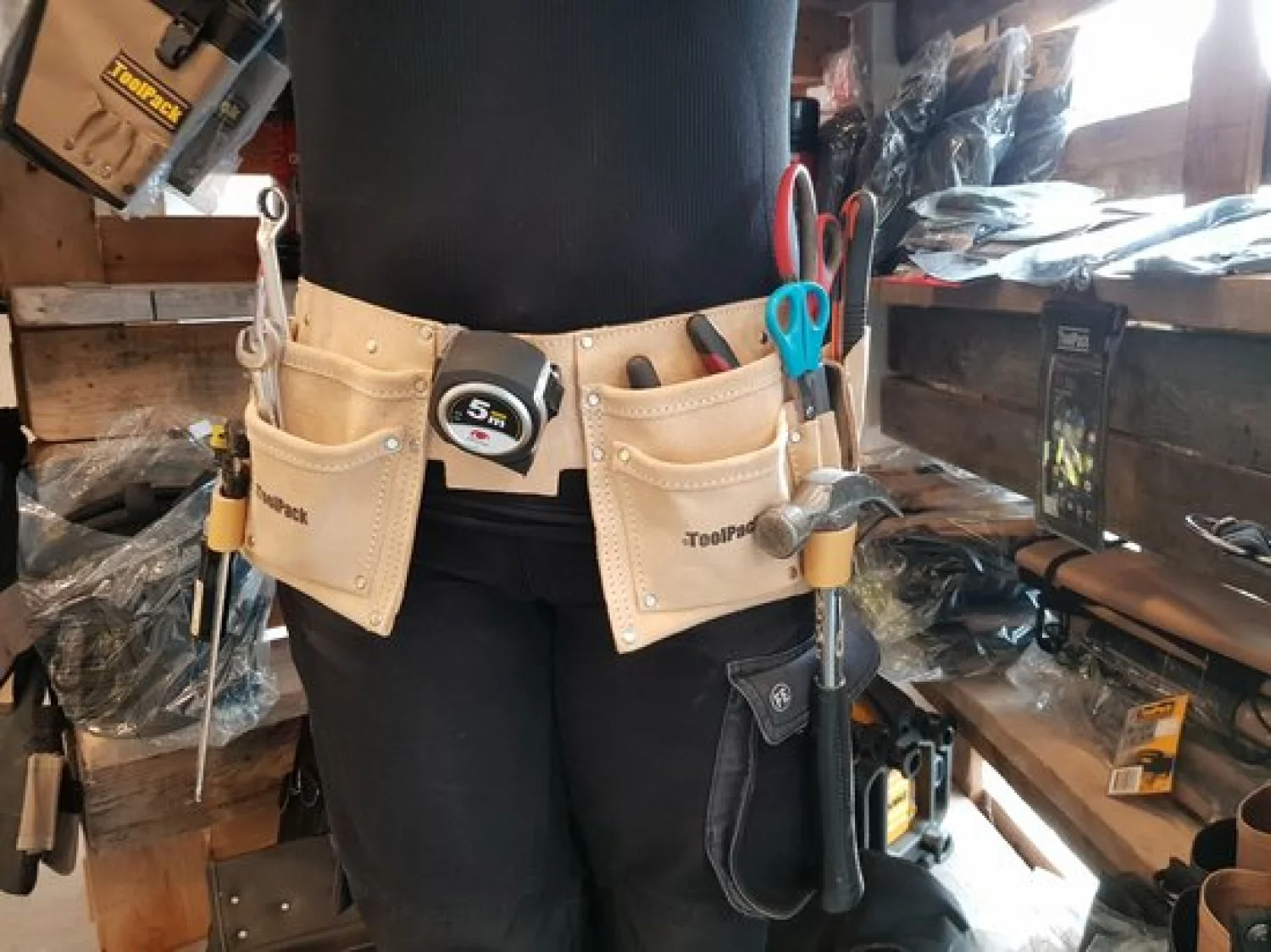 ToolPack 366.020 Straight Gereedschapsgordel - Dubbel - Leer-image