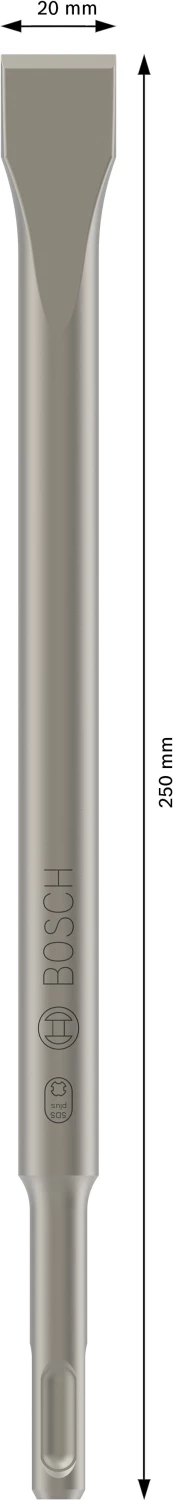 Bosch 2608690144 - Burin Plat SDS-Plus 250 x 20 mm-image