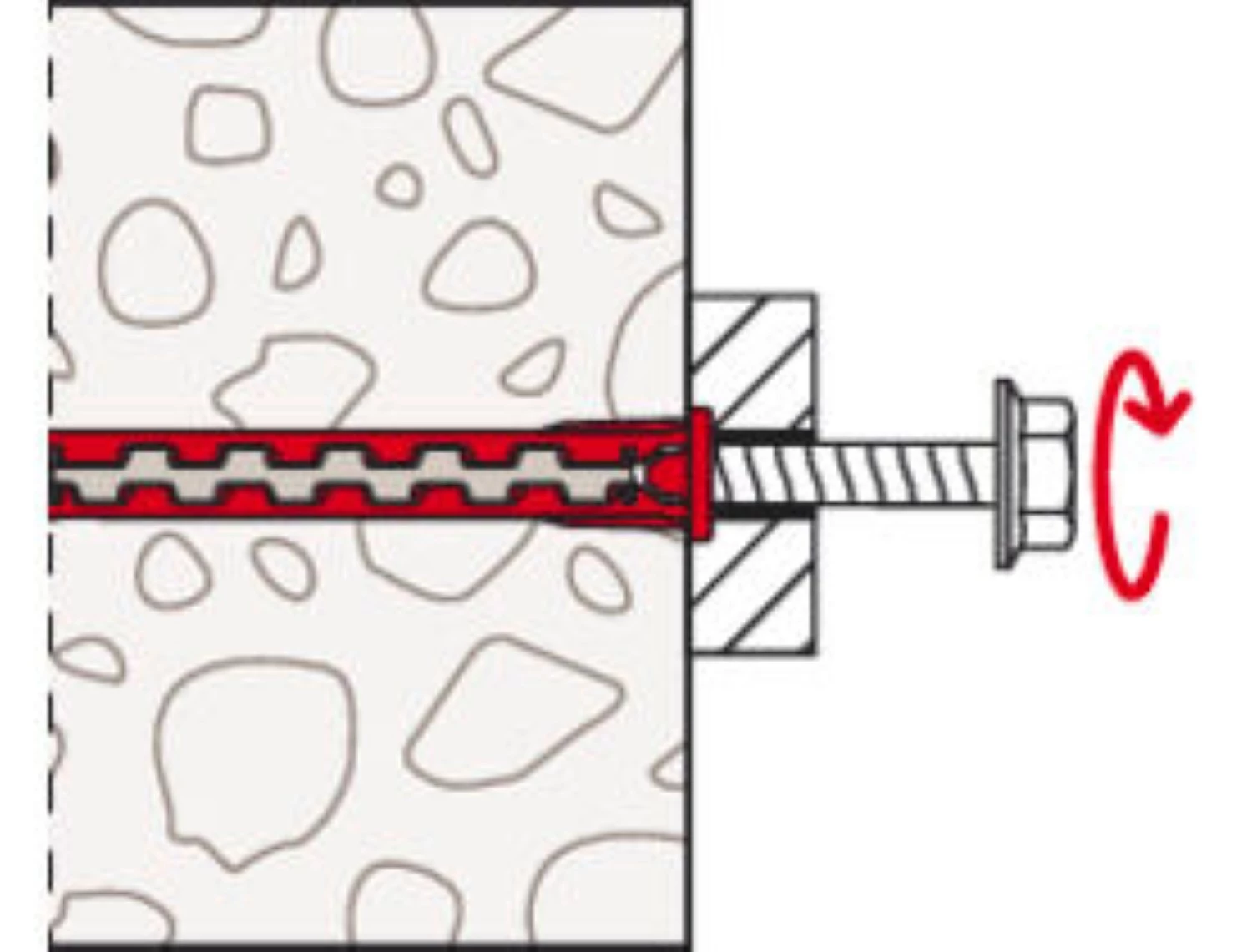 Fischer 577365 Nylon plug HybridPower 10 x 90 met TX40 schroef (50st)-image