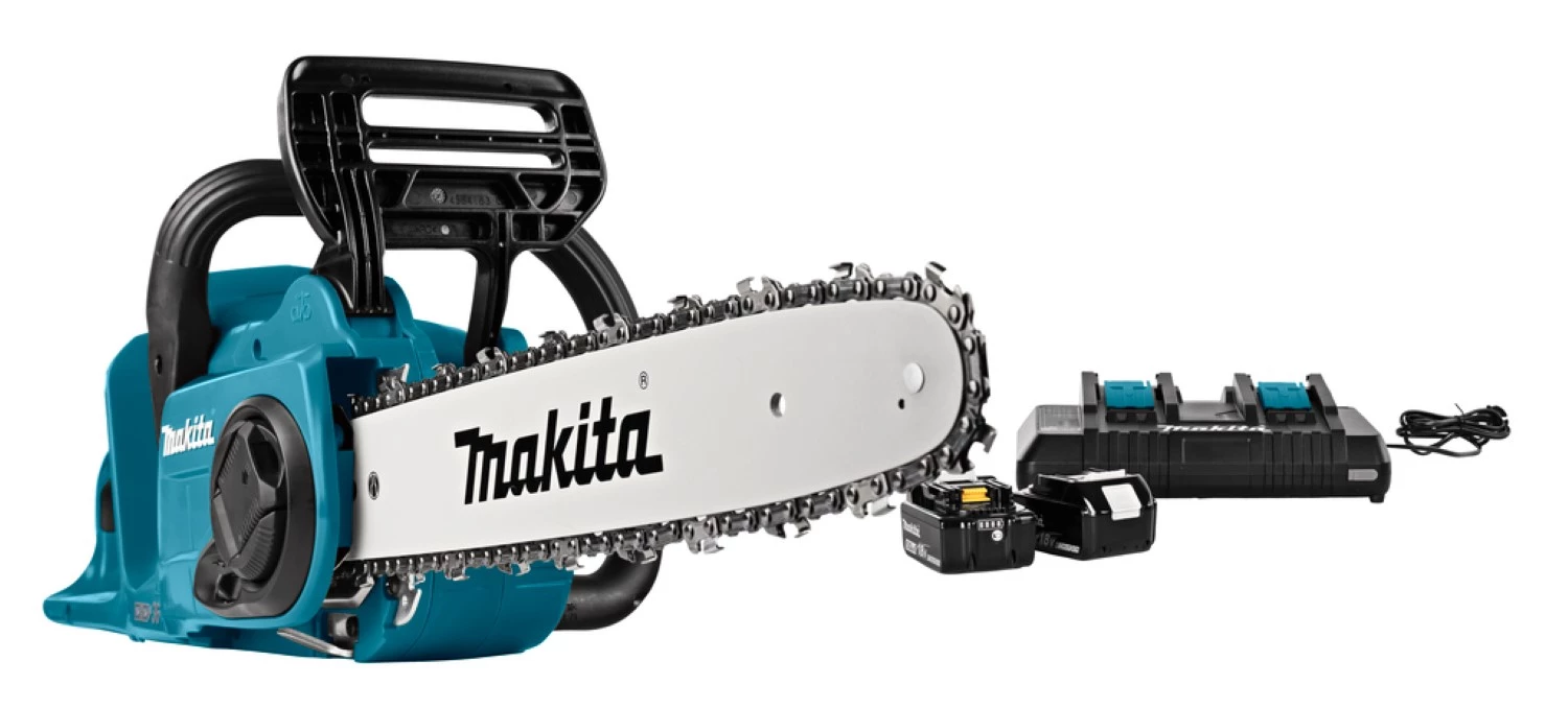 Makita DUC353PT2 Tronçonneuse à batterie Li-Ion 36 V (2 x 18 V) (2 batteries de 5,0 Ah) - 350 mm-image