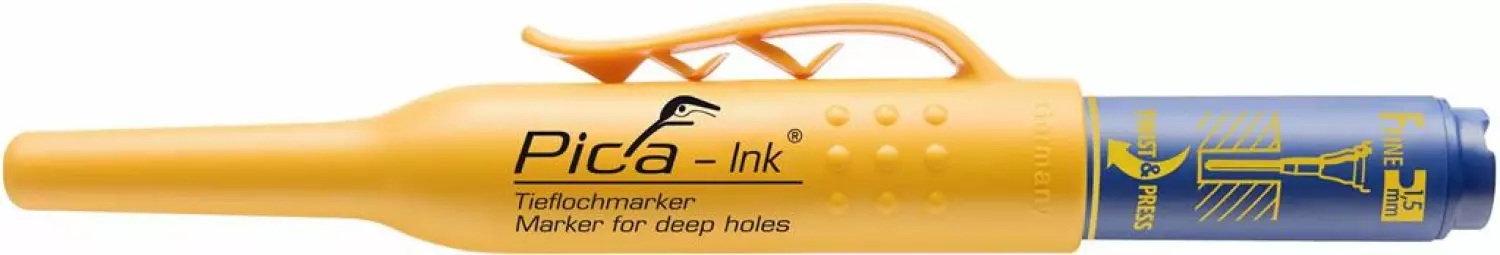 Pica 150/41 Ink Markeerstift voor diepe gaten - Blauw-image