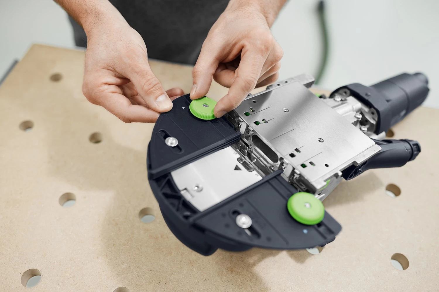 Festool DF 500 RQ-Set Domino freesmachine incl. accessoires in systainer - 420W - 28mm-image