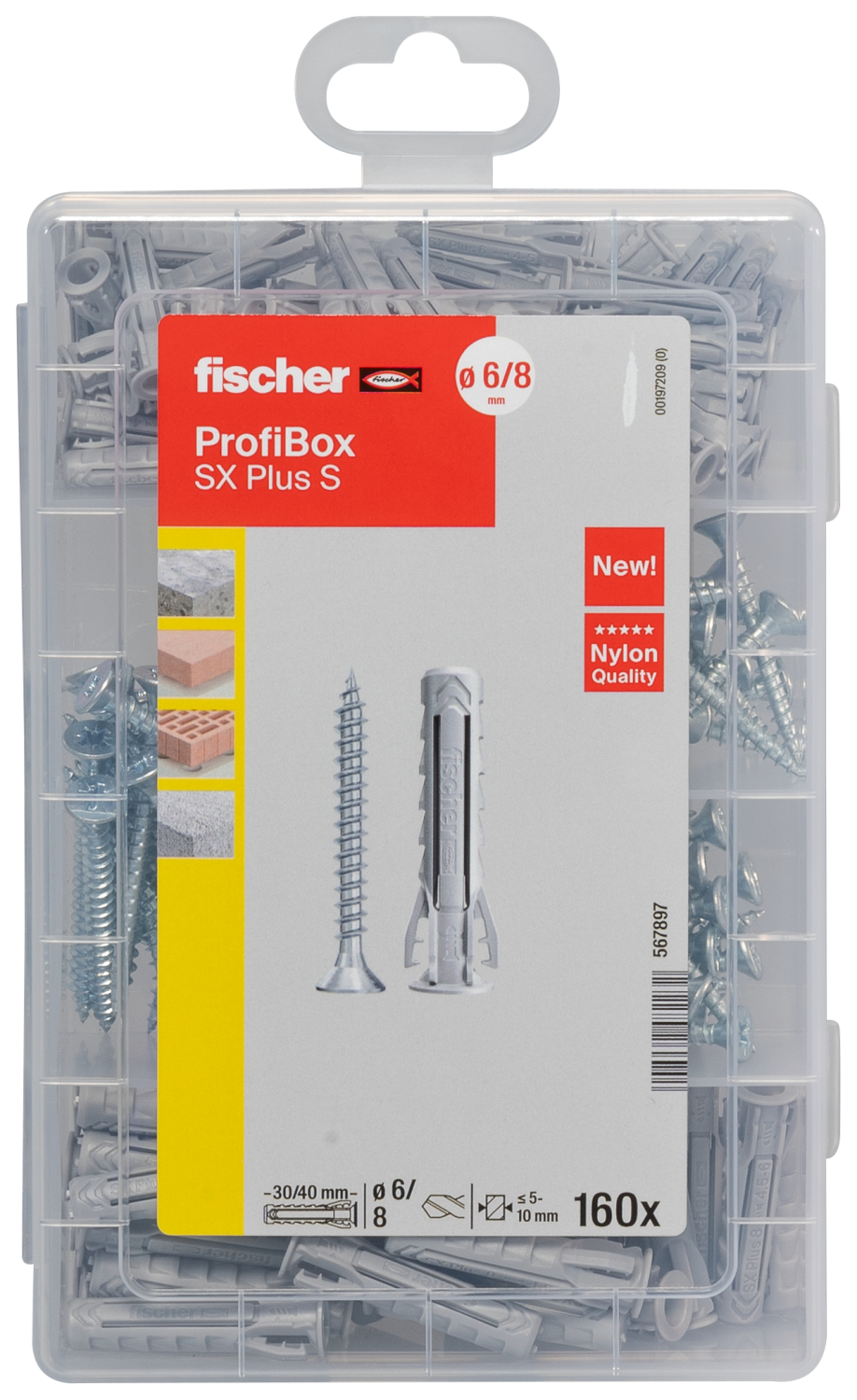 Fischer ProfiBox plug SX Plus - 6 en 8 S met schroeven-image