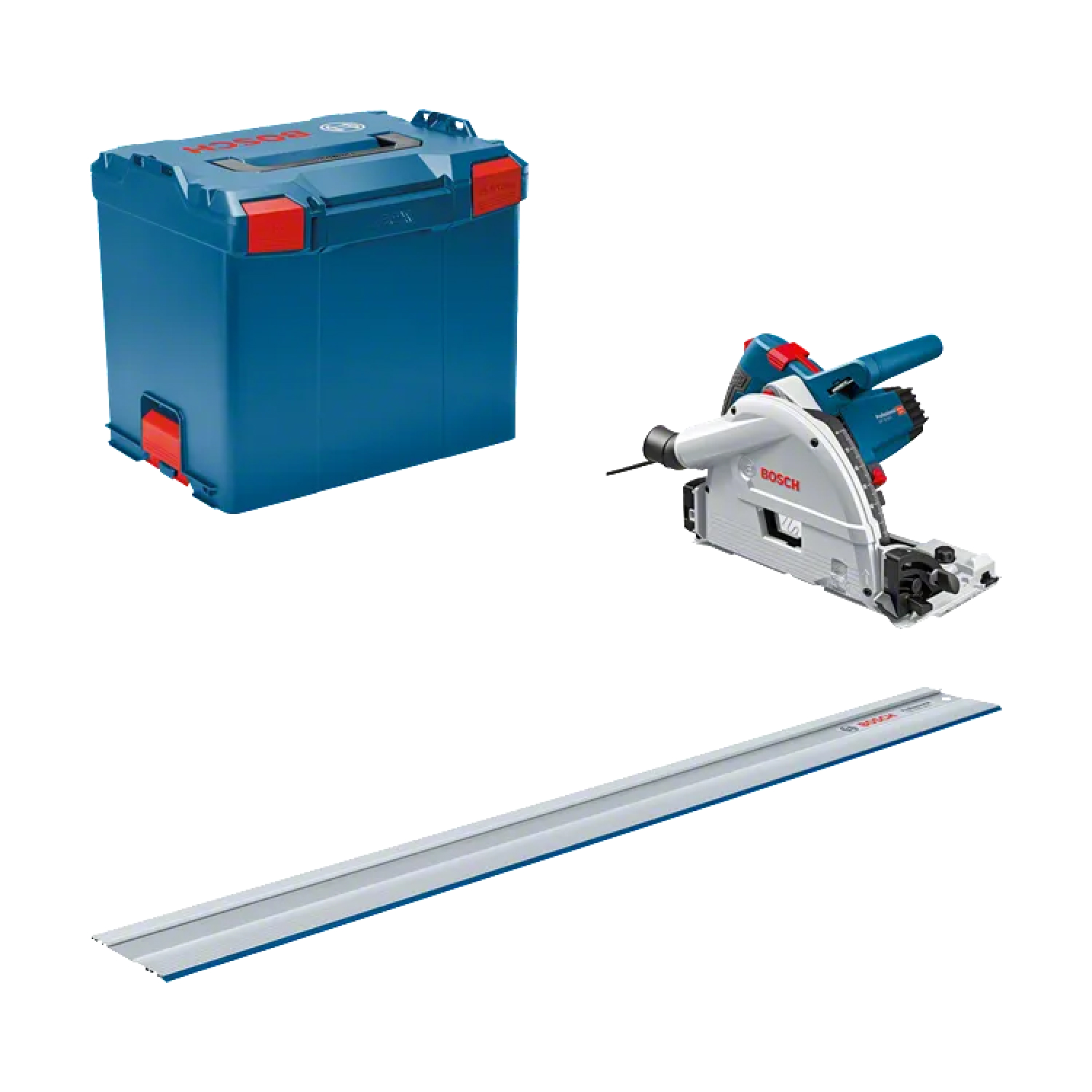 Bosch GKT 55 GCE invalcirkelzaagmachine in L-Boxx - 1600W - met geleiderail-image