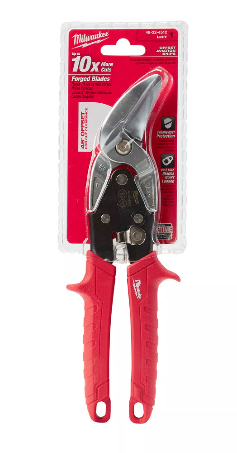 Milwaukee 48224512 Blikschaar - 260mm - Links snijdend - gebogen-image