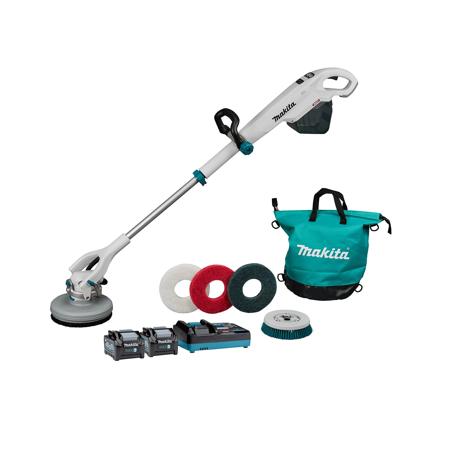 Makita PS001GM2NL1 XGT 40V Max Kit machine à récurer/polir sans fil (2 batteries 4,0 Ah)-image