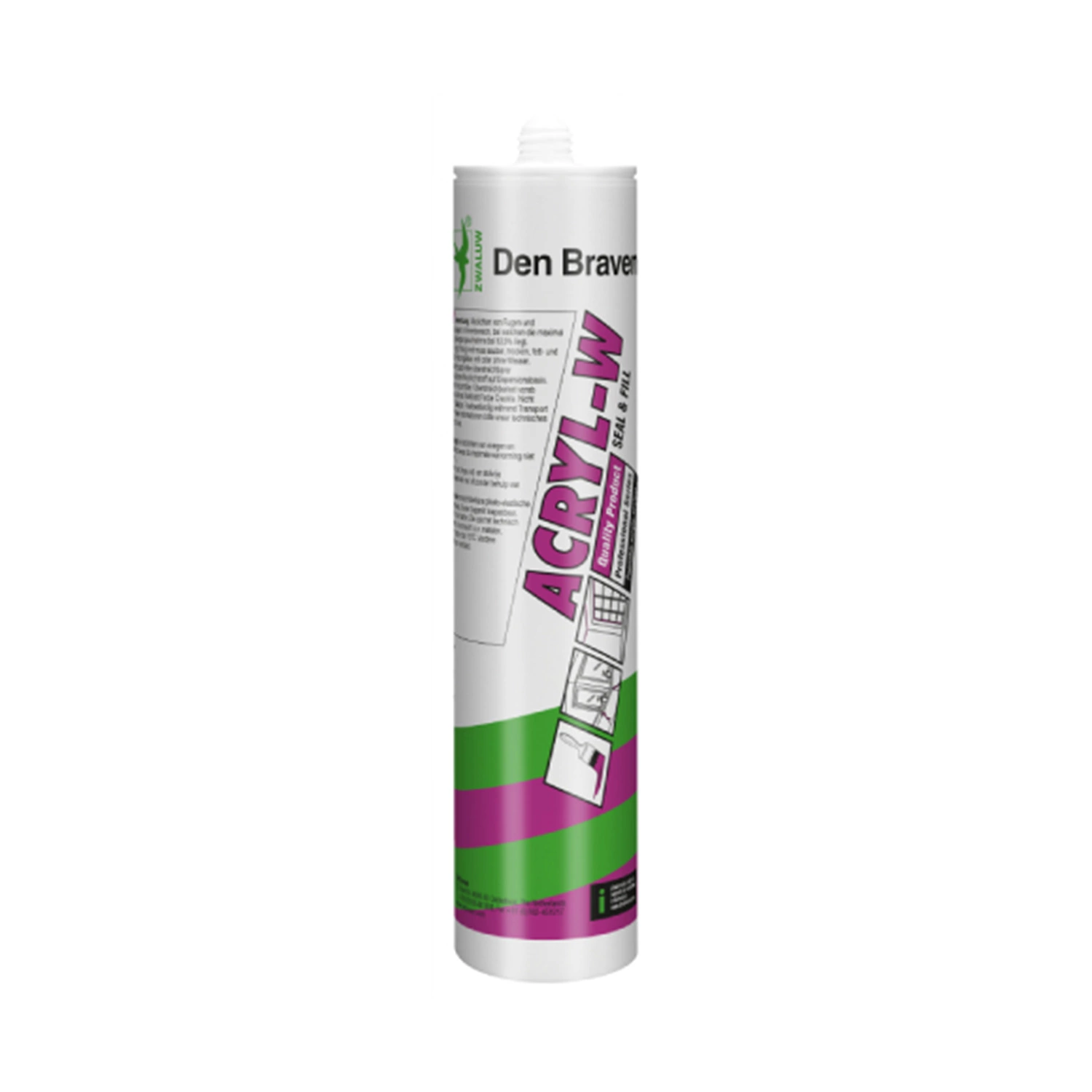 Zwaluw Den Braven 10041501 Acryl-W - Mastic acrylique - blanc - 310ml-image