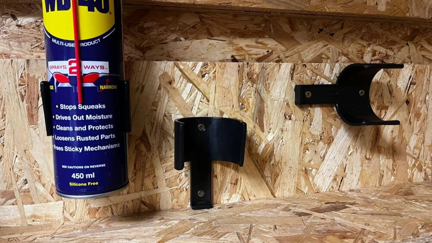 StealthMounts OM-CAN-BLK-2 Support pour bombe aérosol - Noir - 2 pièces-image