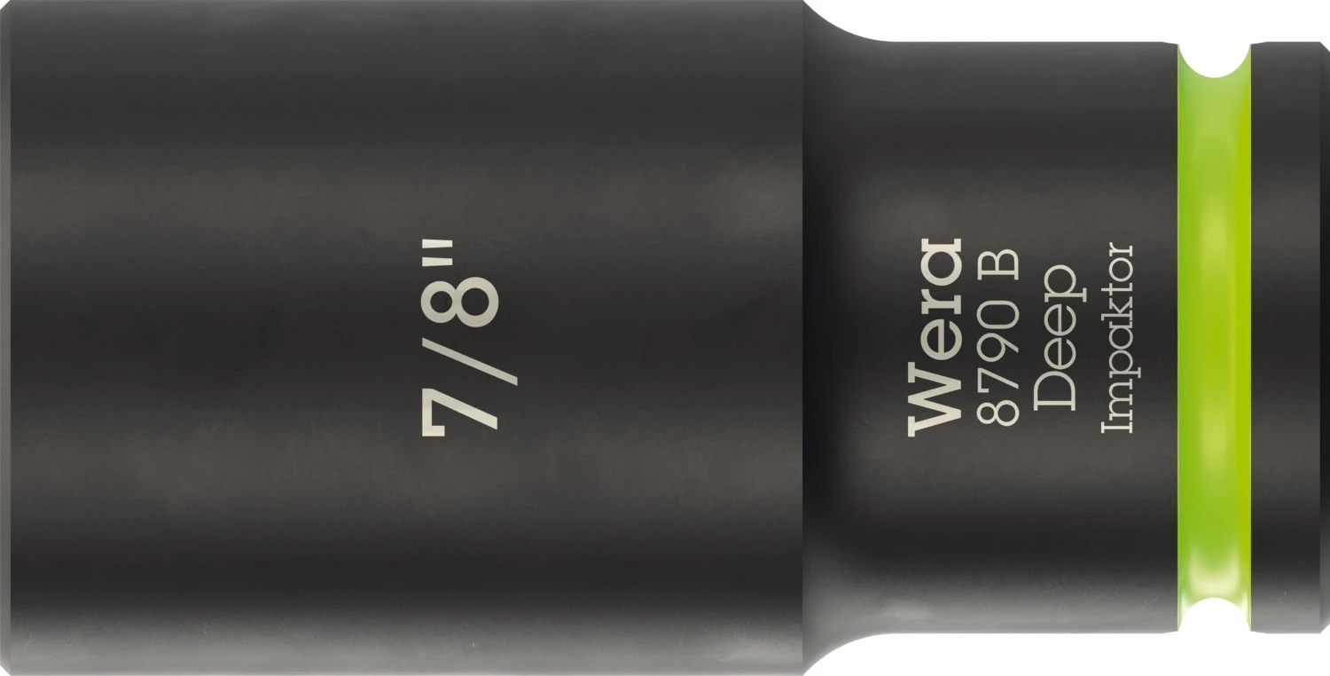 Wera 05005574001 8790 B Douille longue pour embouts Impaktor - 7/8 » - hexagonale - 63 mm-image