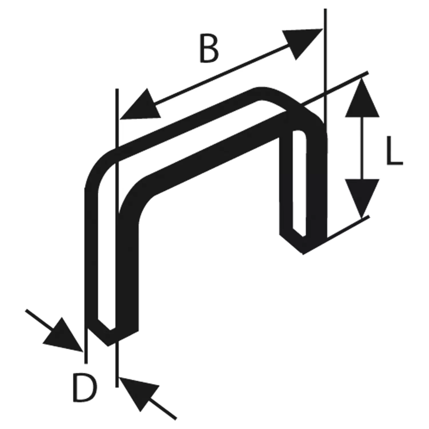 Bosch 1609200326 - Agrafe à fil fin de type 53- 11,4 x 0,74 x 6 mm 1000x-image