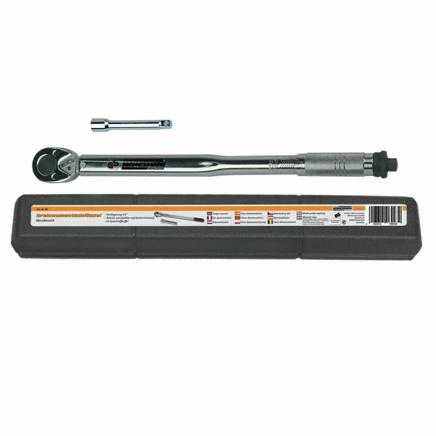 Brüder Mannesmann 183-A Momentsleutel - 210Nm - 1/2"-image