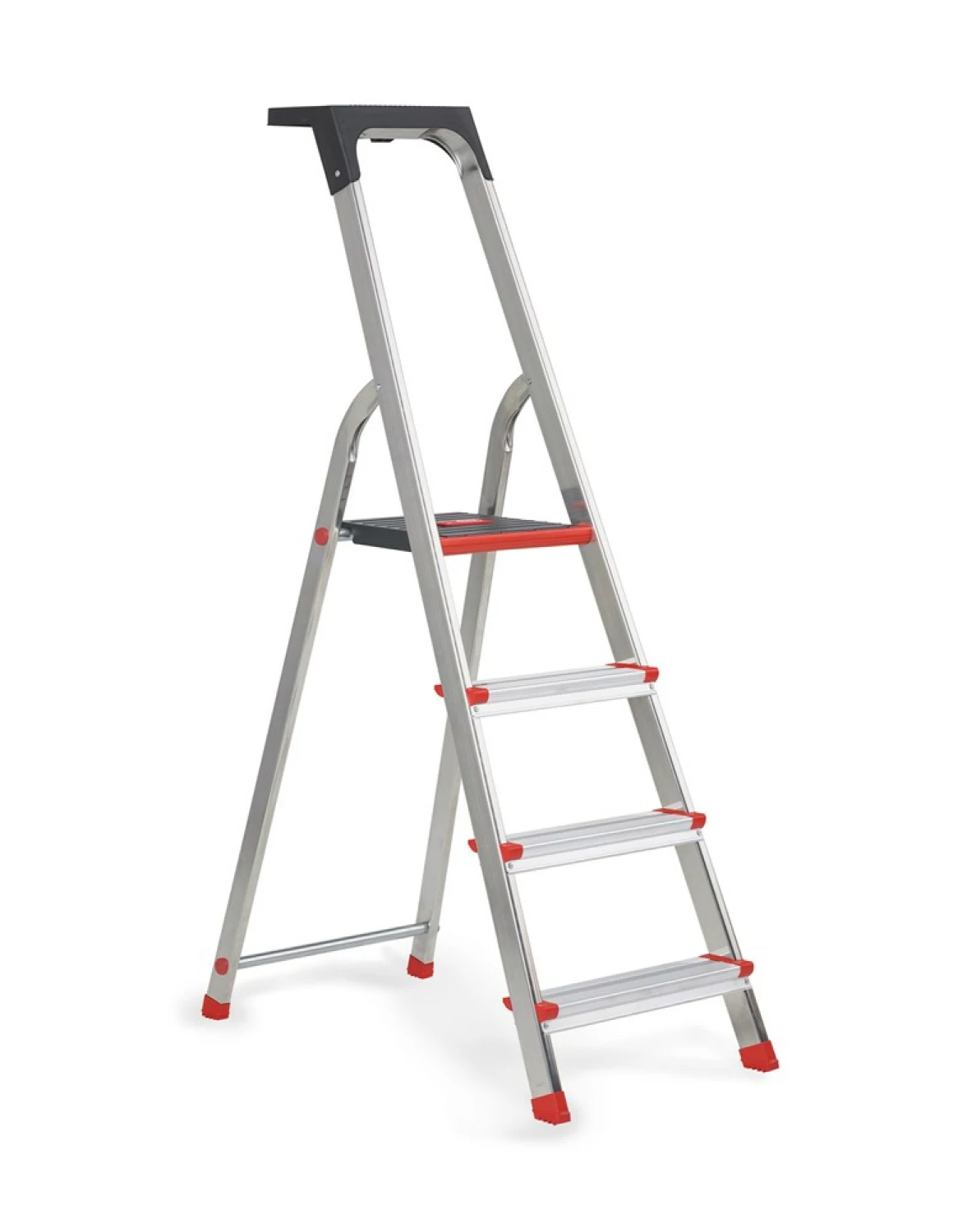 Altrex Lima Huishoudtrap - Aluminium - 4 treden - max. werkhoogte 2,8m-image