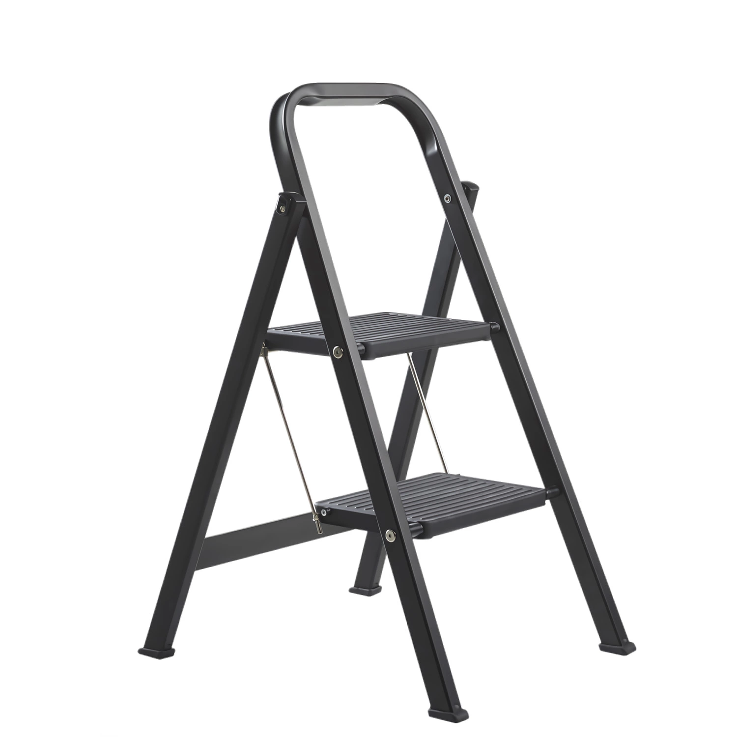 Altrex Giant Total Black Huishoudtrap - Aluminium - 2 treden - max. werkhoogte 2,45m-image