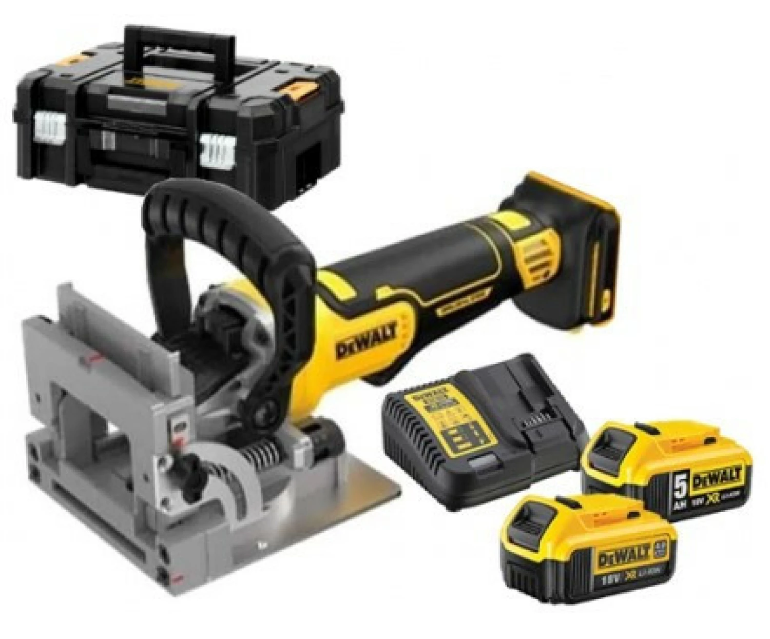 DeWALT DCW682P2-QW 18V Li-ion XR accu lamellenfrees set (2x 5.0Ah) in TSTAK - koolborstelloos-image