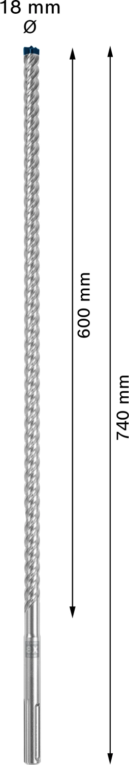 Bosch 2608900223 EXPERT Hamerboor SDS Max-8X - 18x600x740mm-image