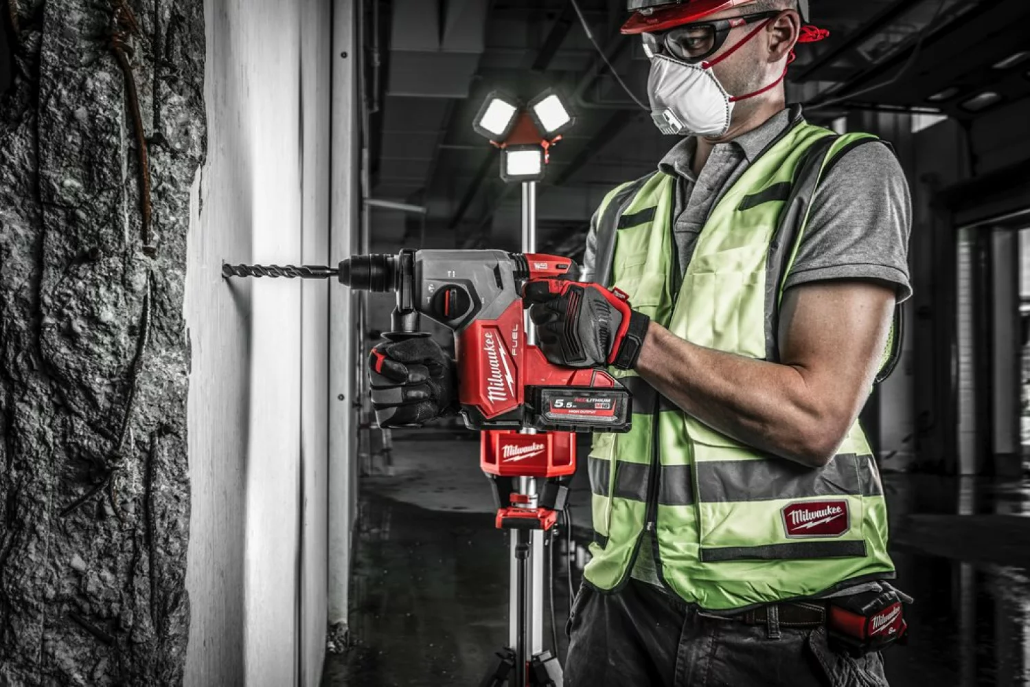 Milwaukee M18 FHX-0X Perfo-burineur sans-fil - 18V Li-ion - SDS-plus - boîte HD - Machine seule-image
