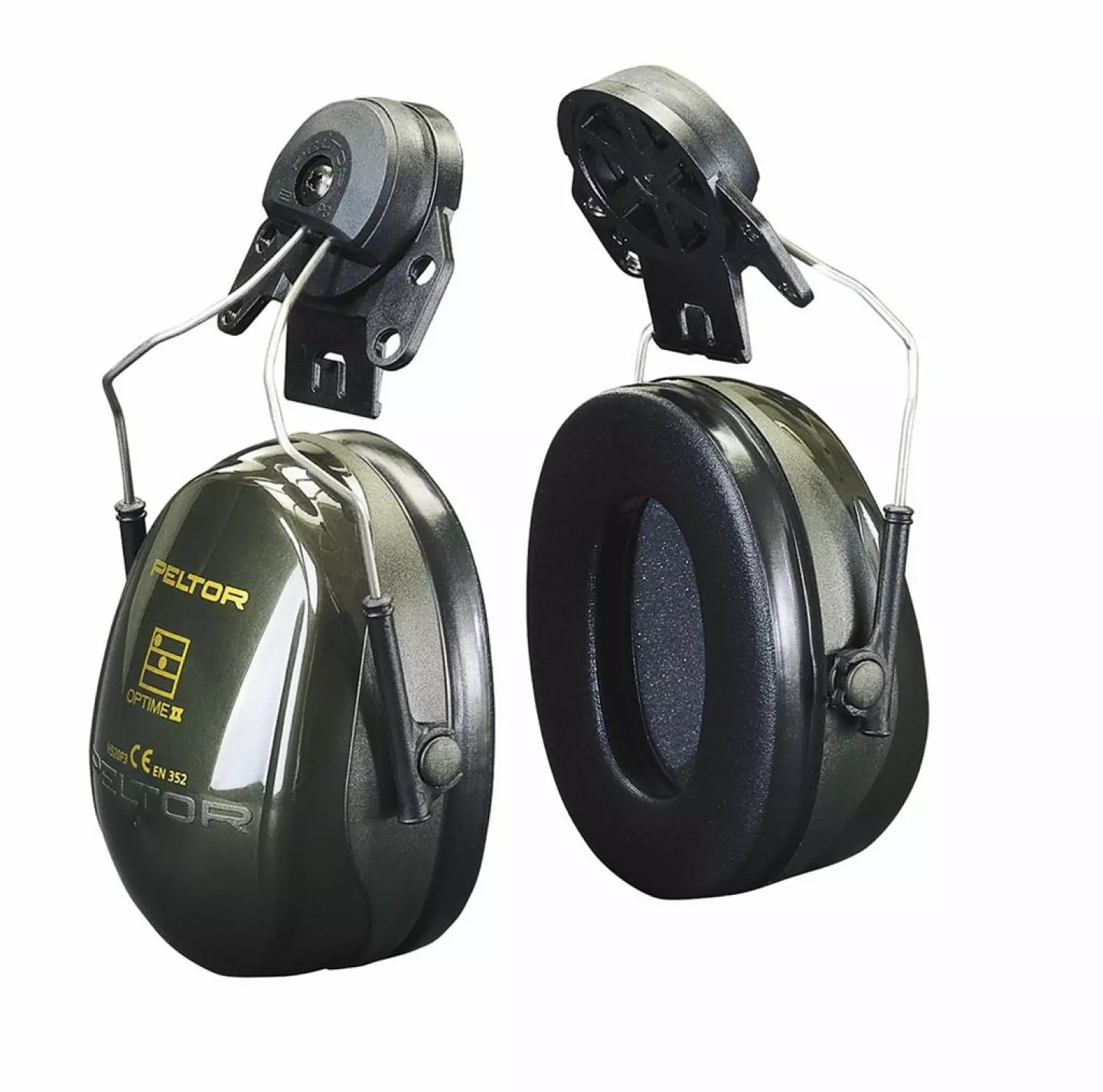 3M Coquilles antibruit PELTOR™ Optime™ II - 30 dB - vert - montées sur casque - H520P3E-410-GQ-image