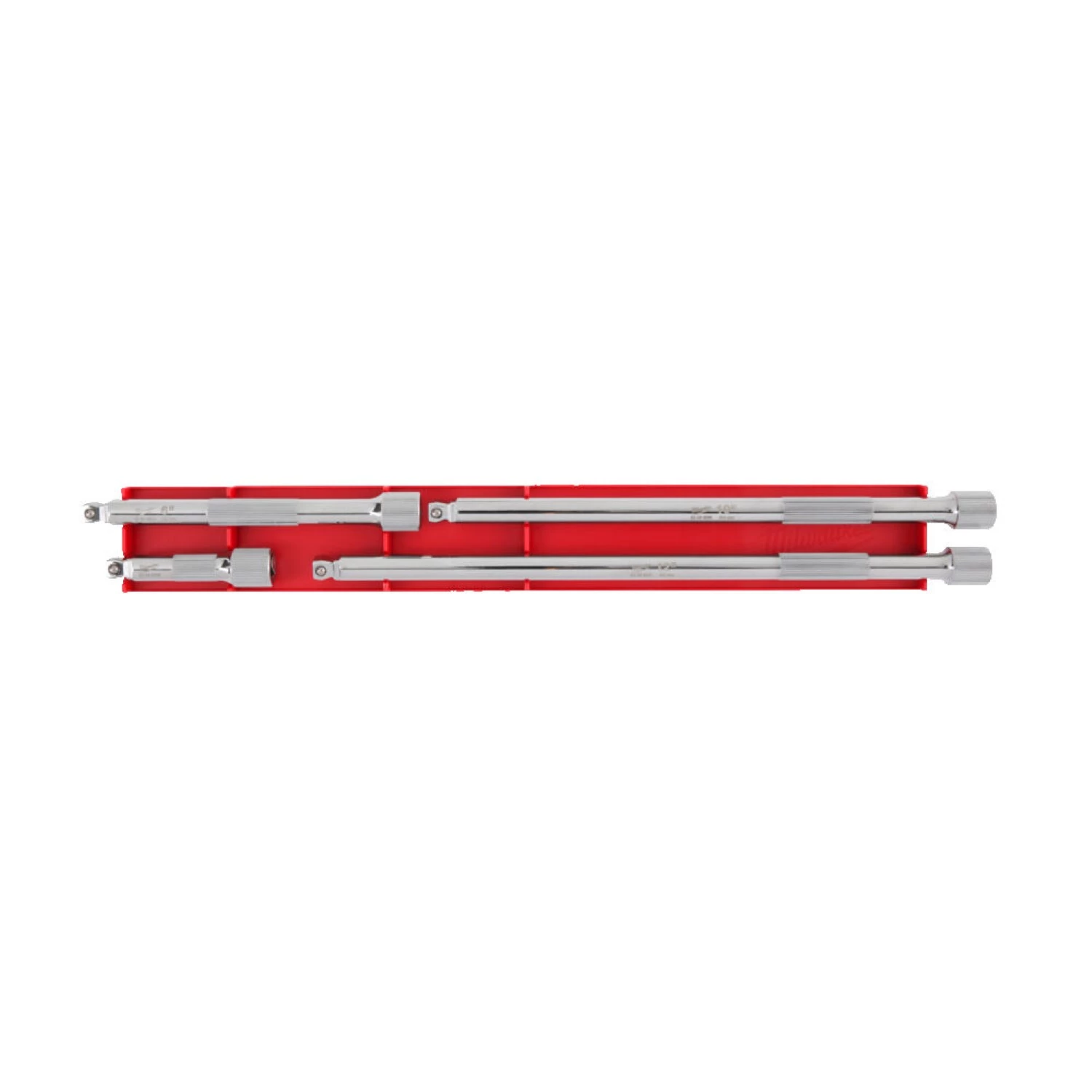Milwaukee 4932480640 Douille à embout - Rallonge 1/4 » 4 pièces avec tête sphérique (51mm, 102mm, 152mm, 305mm)-image