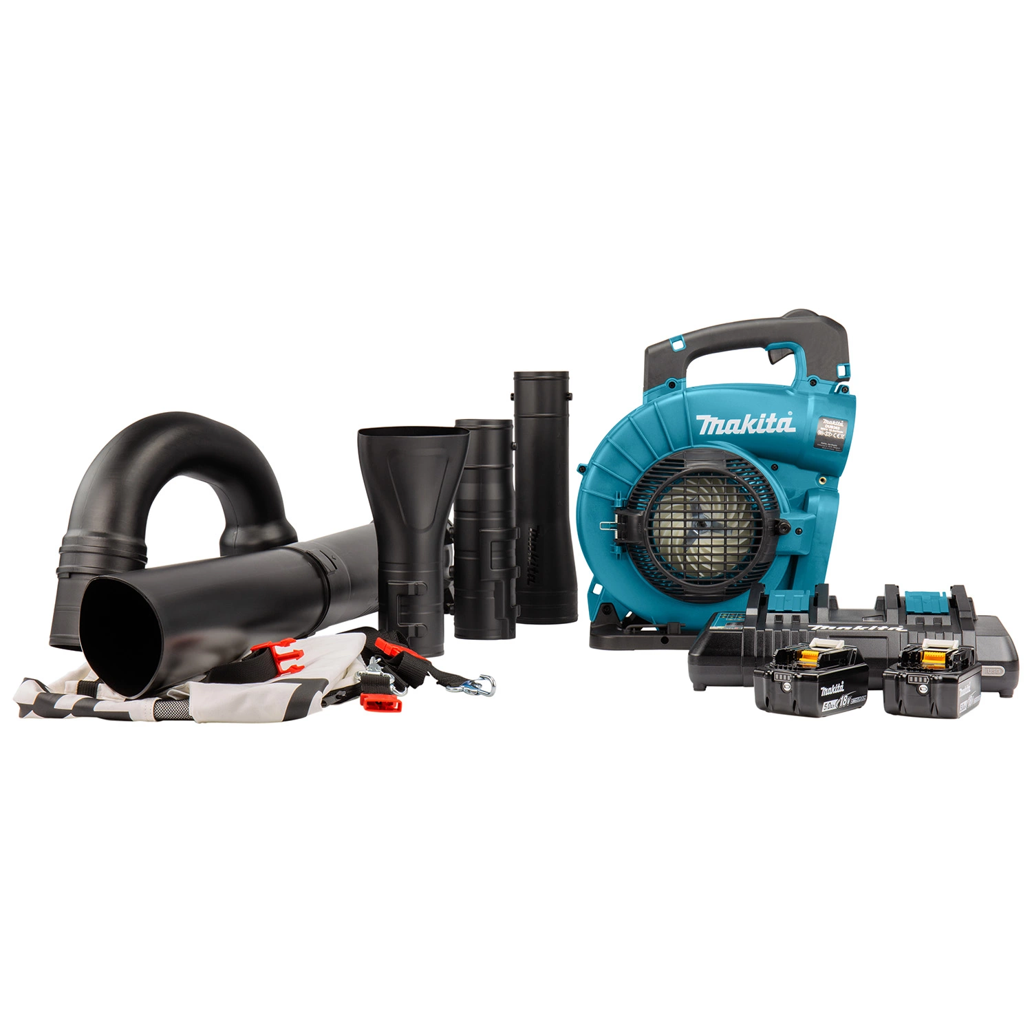 Makita DUB363PT2V 36V (2x 18V) Li-Ion accu bladblazer set (2x 5.0Ah accu) - 194 km/h-image