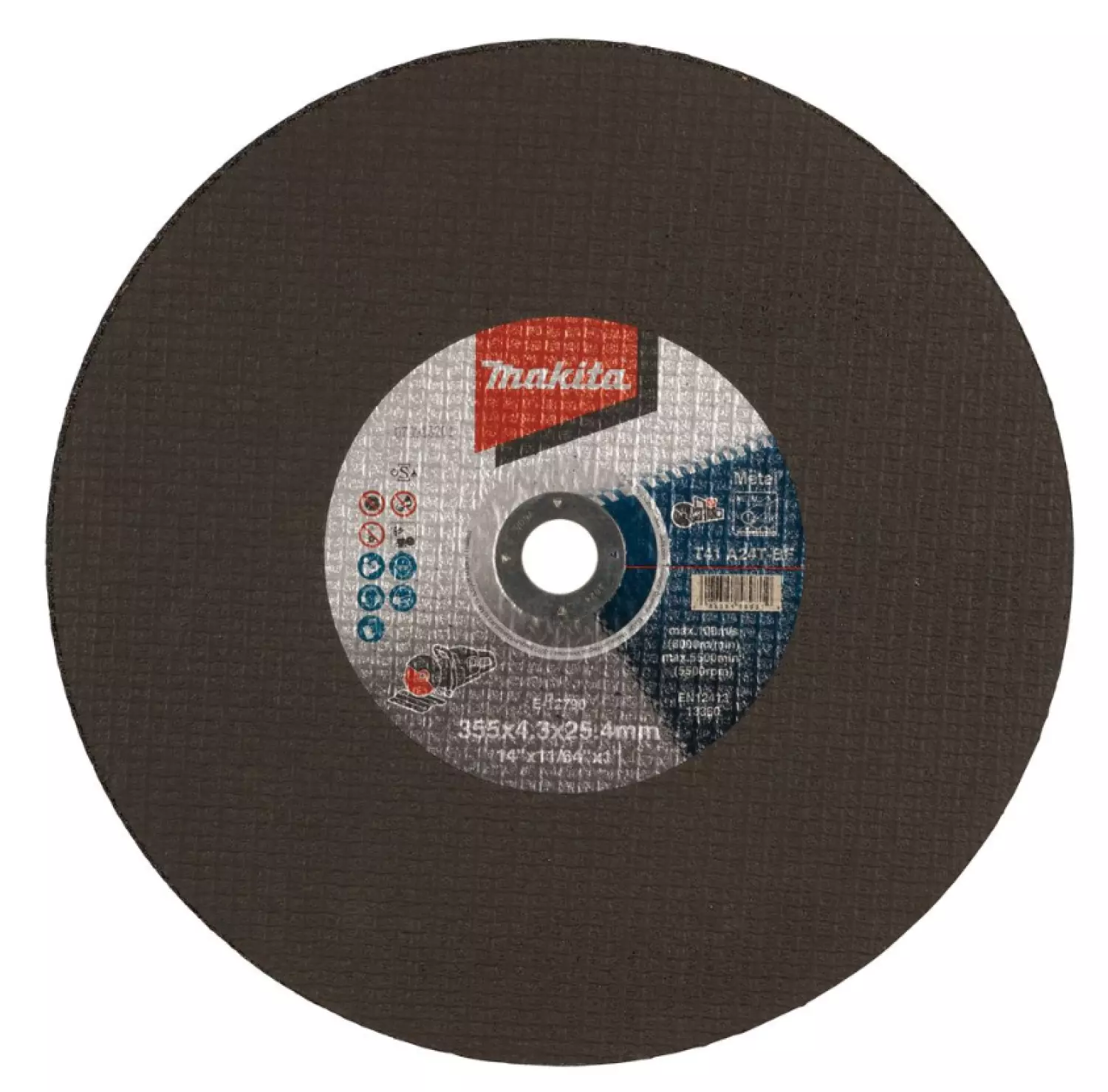 Makita E-12790-5 Doorslijpschijf (5st) - 355x25,4x4,3mm - metaal-image