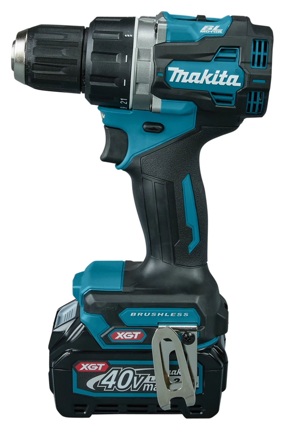 Makita DF002GD201 XGT 40V Max Li-Ion accu boor-/schroefmachine set (2x 2,5Ah) in Mbox - 64Nm - koolborstelloos-image