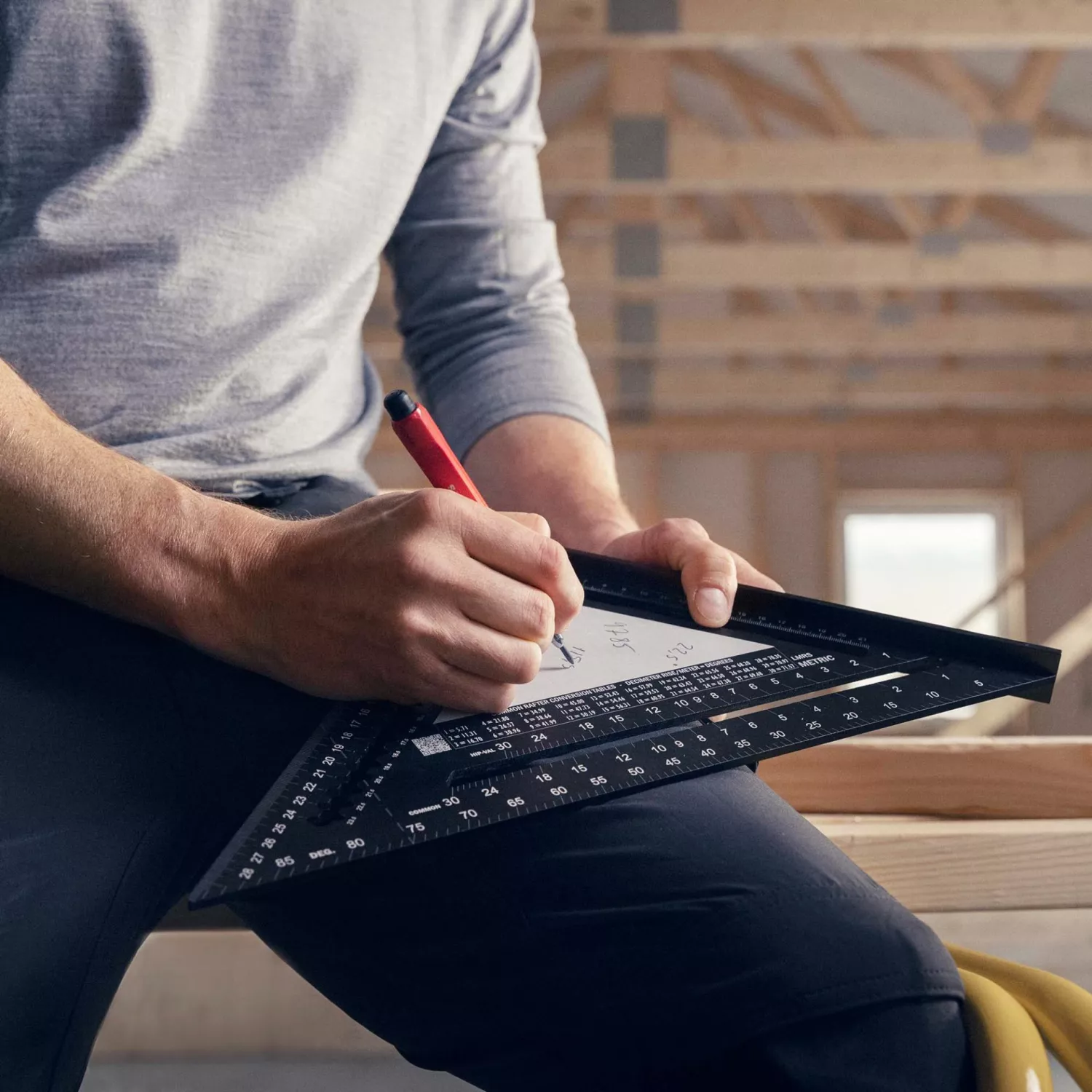 Hultafors LMRS Équerre métrique pour charpente - 30 cm-image