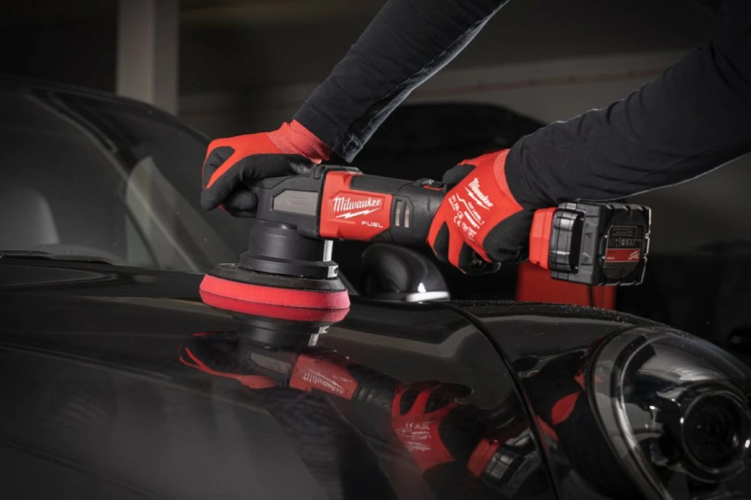 Milwaukee M18 FROP21-0X 18V Li-ion excentrische polijstmachine body in HD Box - 150mm-image