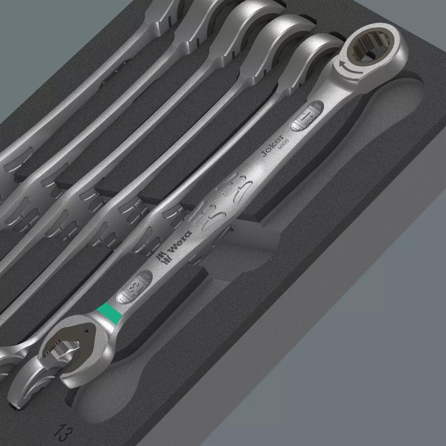 Wera 5150120001 9730 11-delige 6000 Joker set in schuimstof inleg - 8-19mm-image