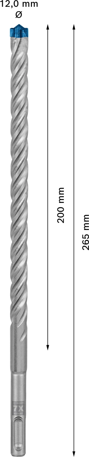 Bosch 2608900110 EXPERT Hamerboor SDS plus-7X - 12x200x265mm-image