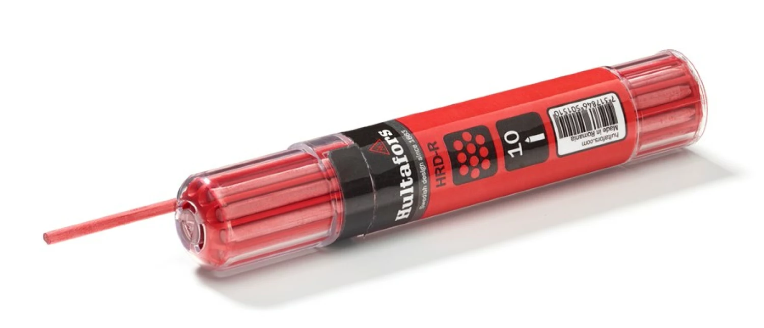 Hultafors HRD-R Markeerpotlood navulling (10 st) - Rood-image