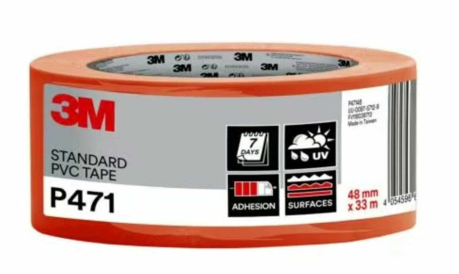 3M P47148 Bekistingstape PVC - 48mm x 33m-image