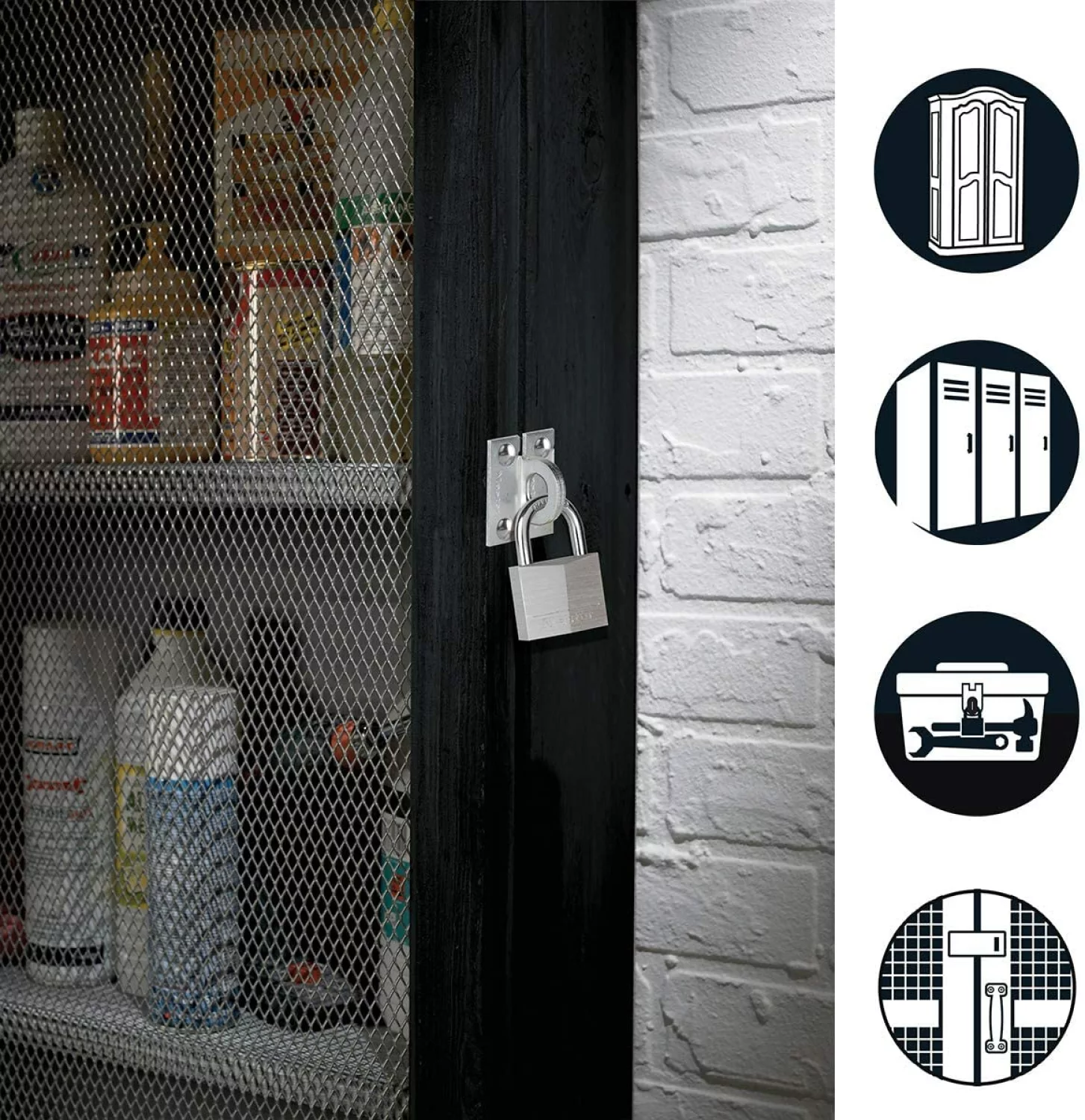 Master Lock 914060REURD Set aluminium hangslot 40mm en 2 hangslotogen-image