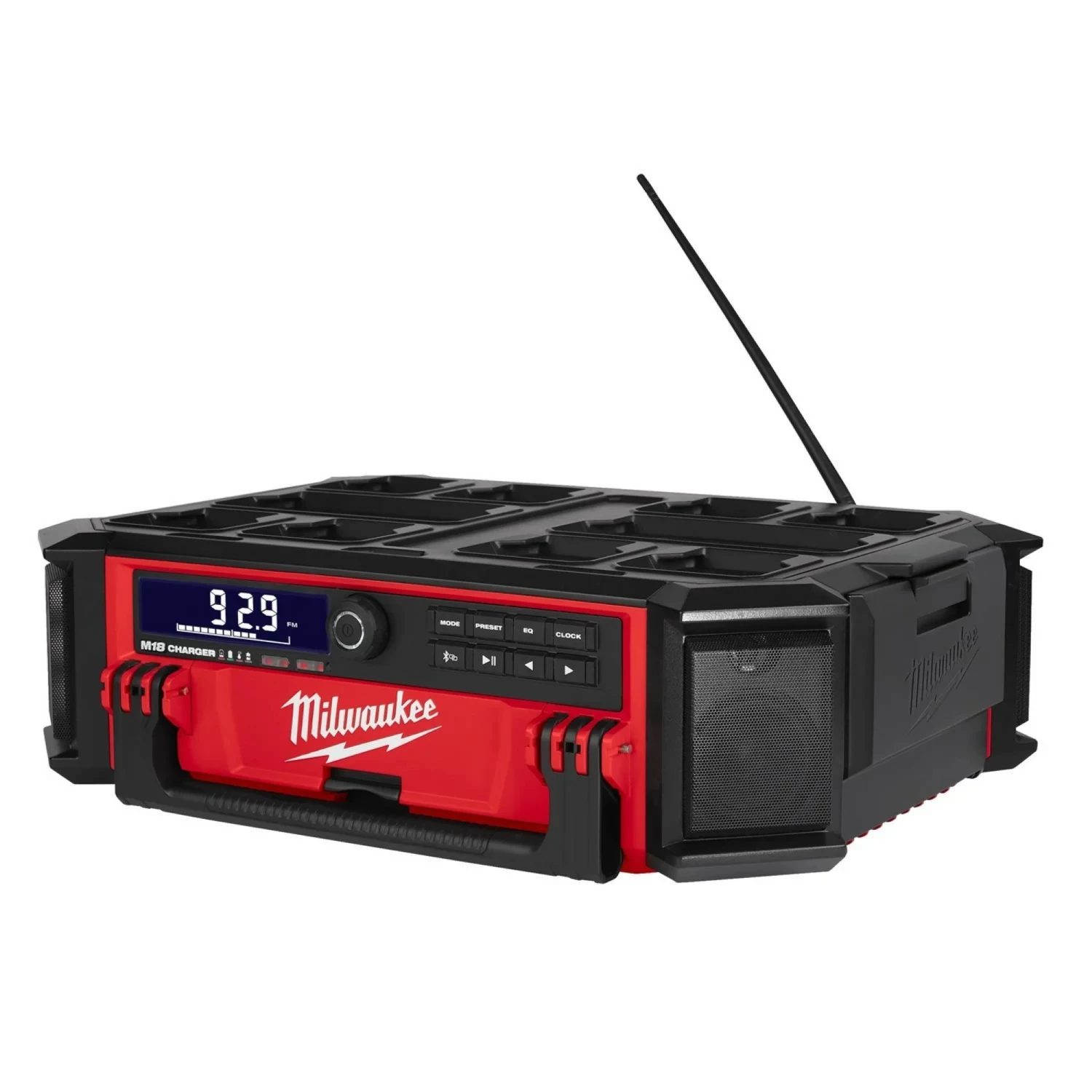 Milwaukee M18 PRCDAB+-0 18V Li-Ion batterie packout radio de chantier - DAB+ - IP58-image