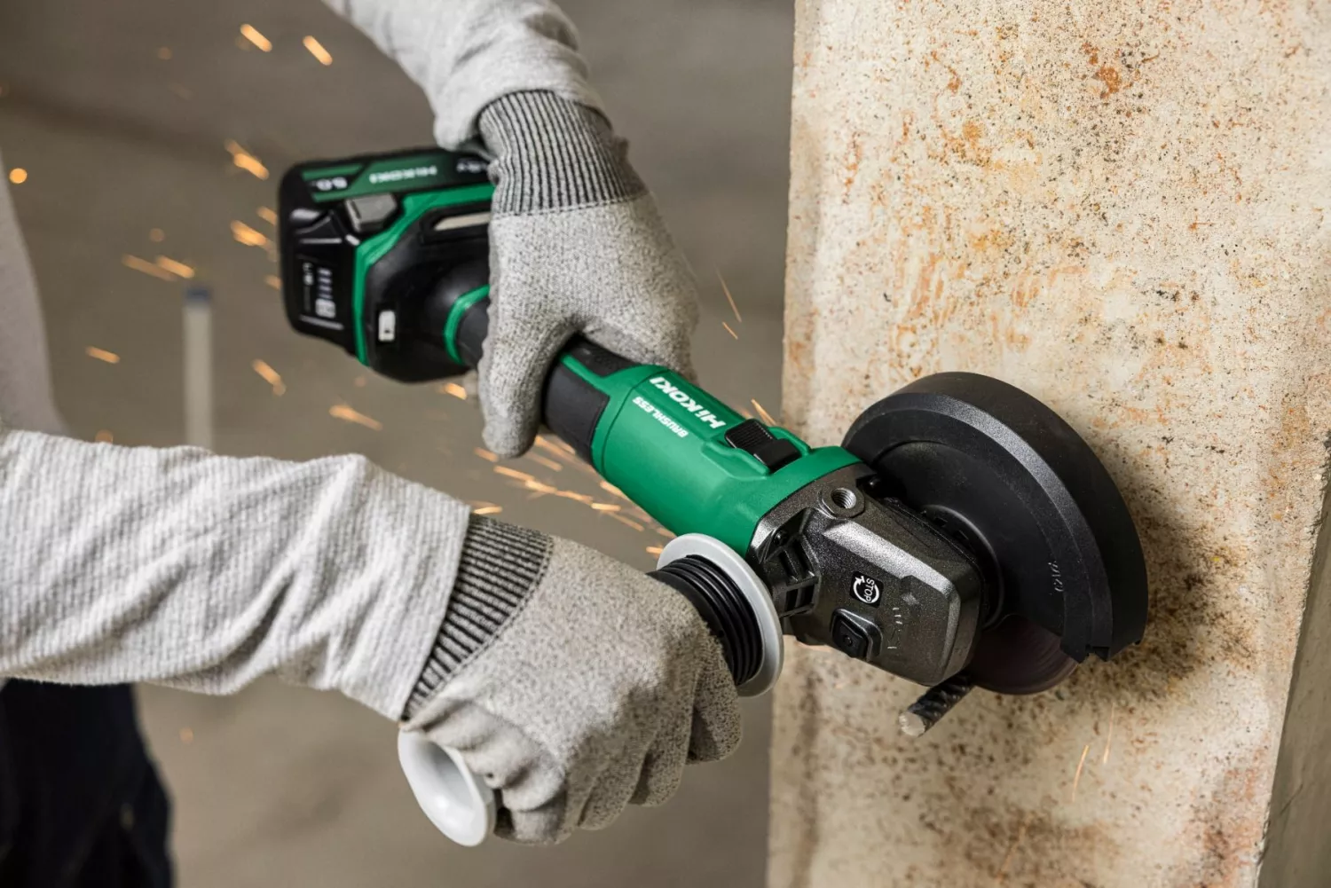 HiKOKI G1813DVEW4Z 18V Li-ion accu haakse slijpmachine body - 125mm-image