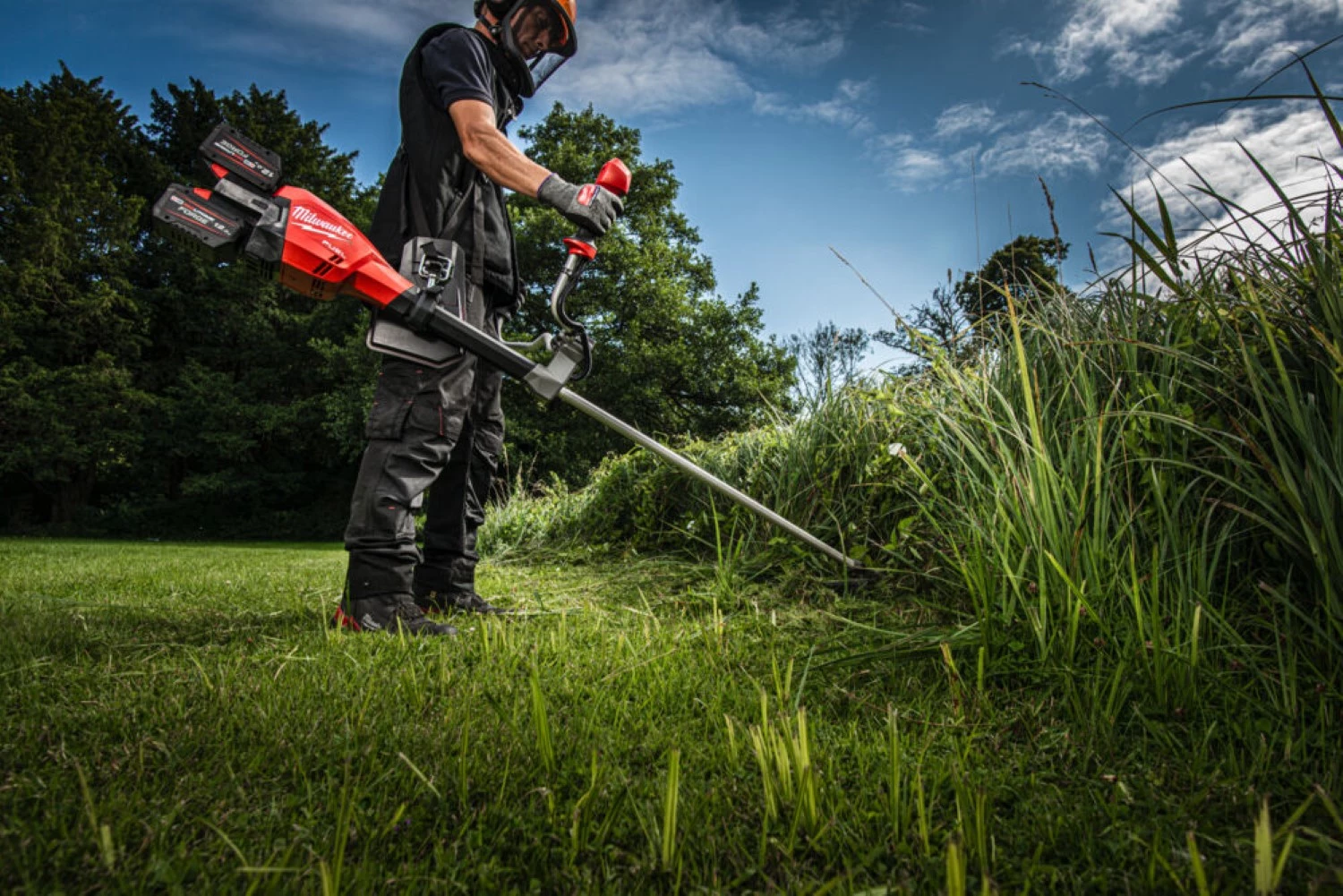 Milwaukee M18 F2BCU-0 18V Li-ion accu bosmaaier body - asymmetrisch stuur - 43cm-image