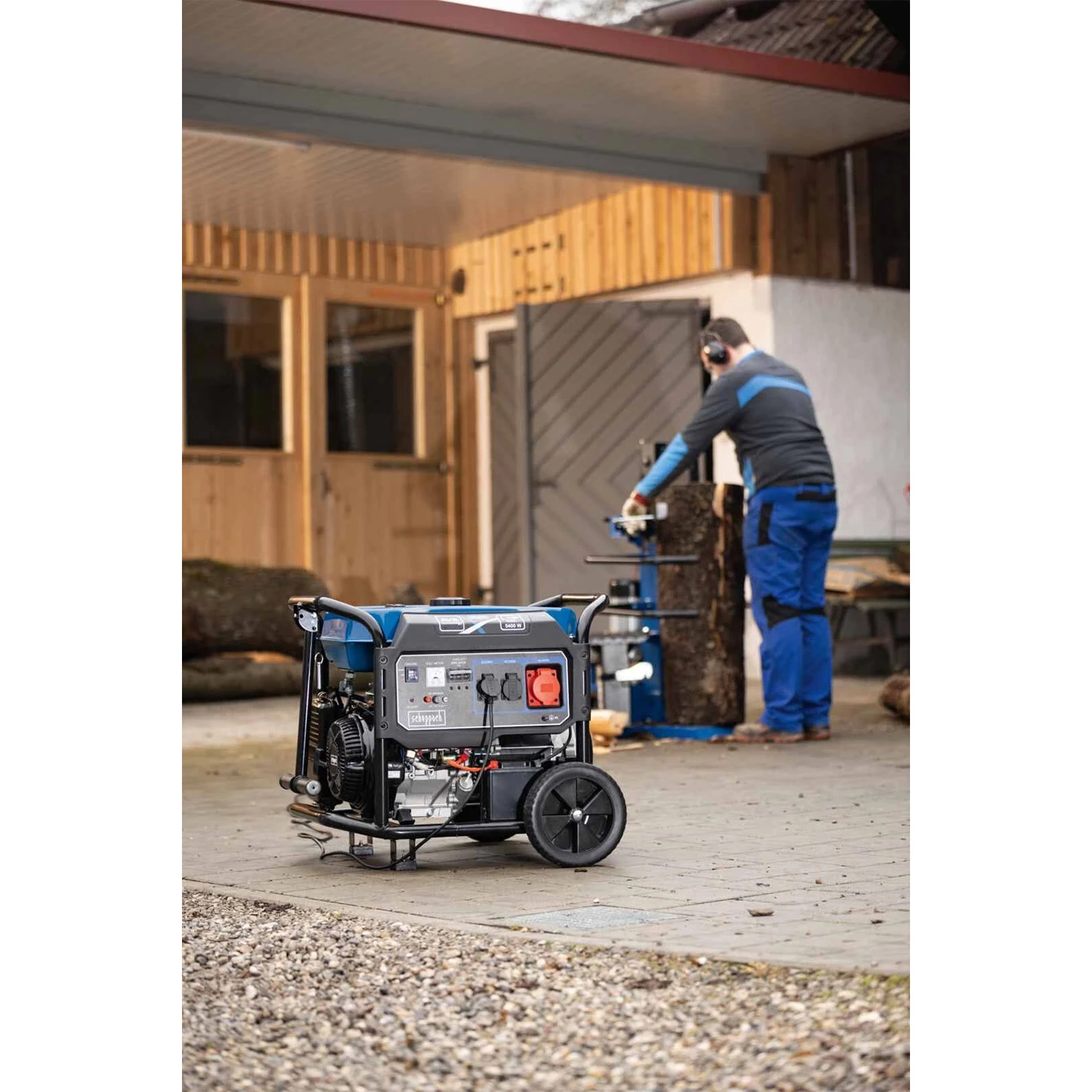 Scheppach SG7100x Générateur électrique à essence - 5000W-image