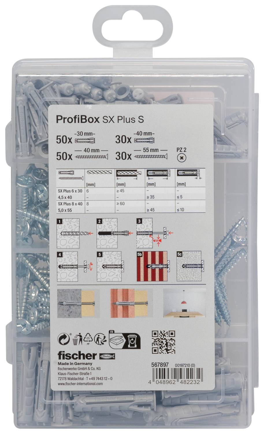 Fischer ProfiBox plug SX Plus - 6 en 8 S met schroeven-image