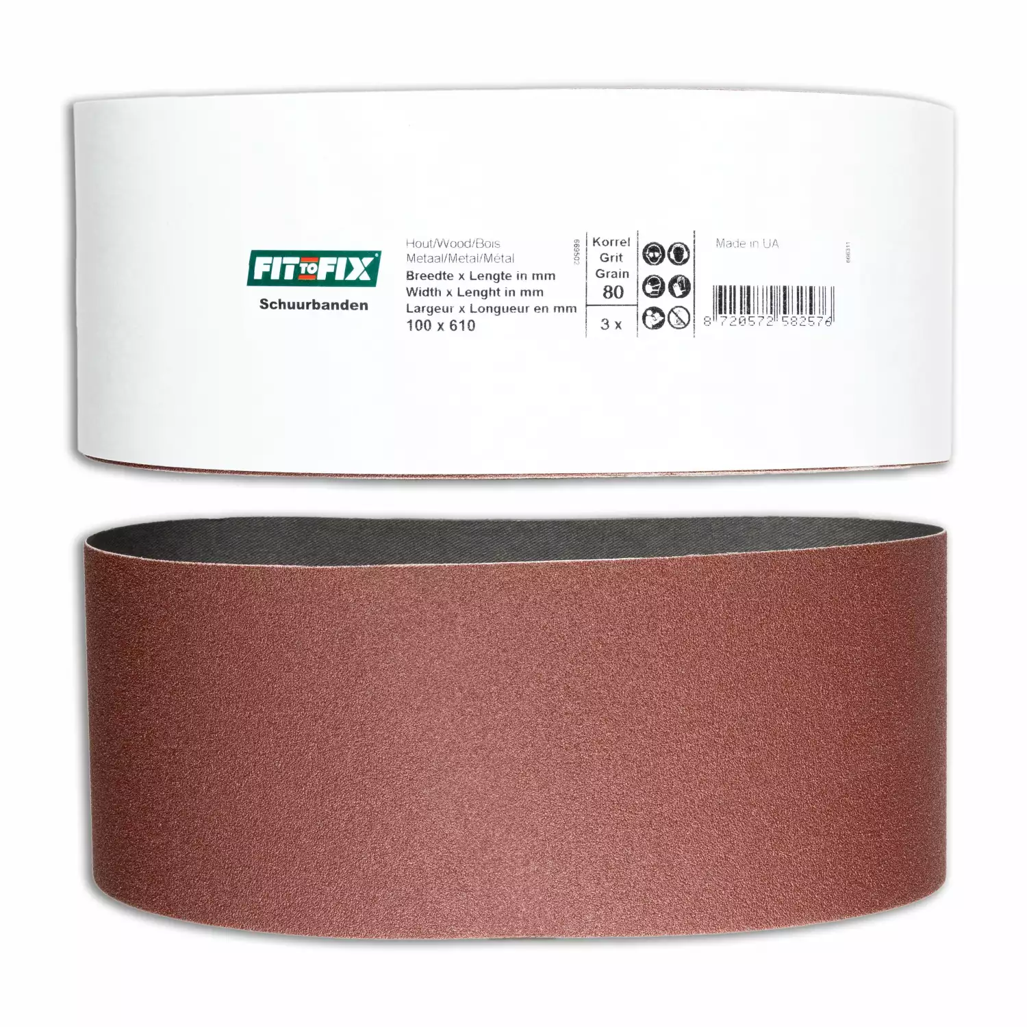 Fit-to-Fix Schuurband - 100 x 610mm - 3st-image