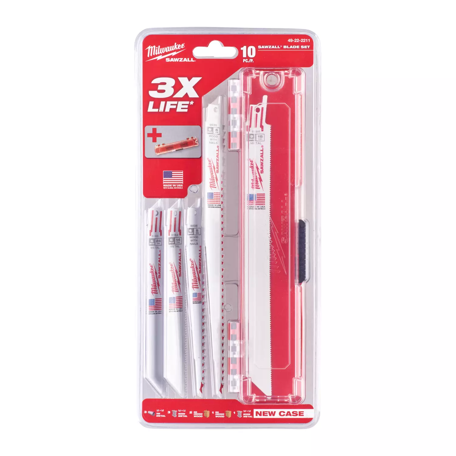 Milwaukee 49222211 10-delige reciprozaagbladenset-image