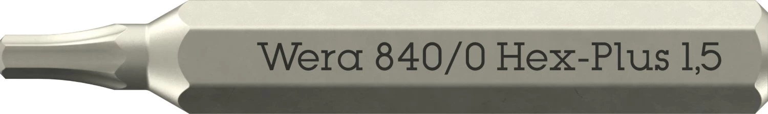 Wera 05058110001 840/0 Hex Plus Micro Bit - 1,5 x 30mm-image