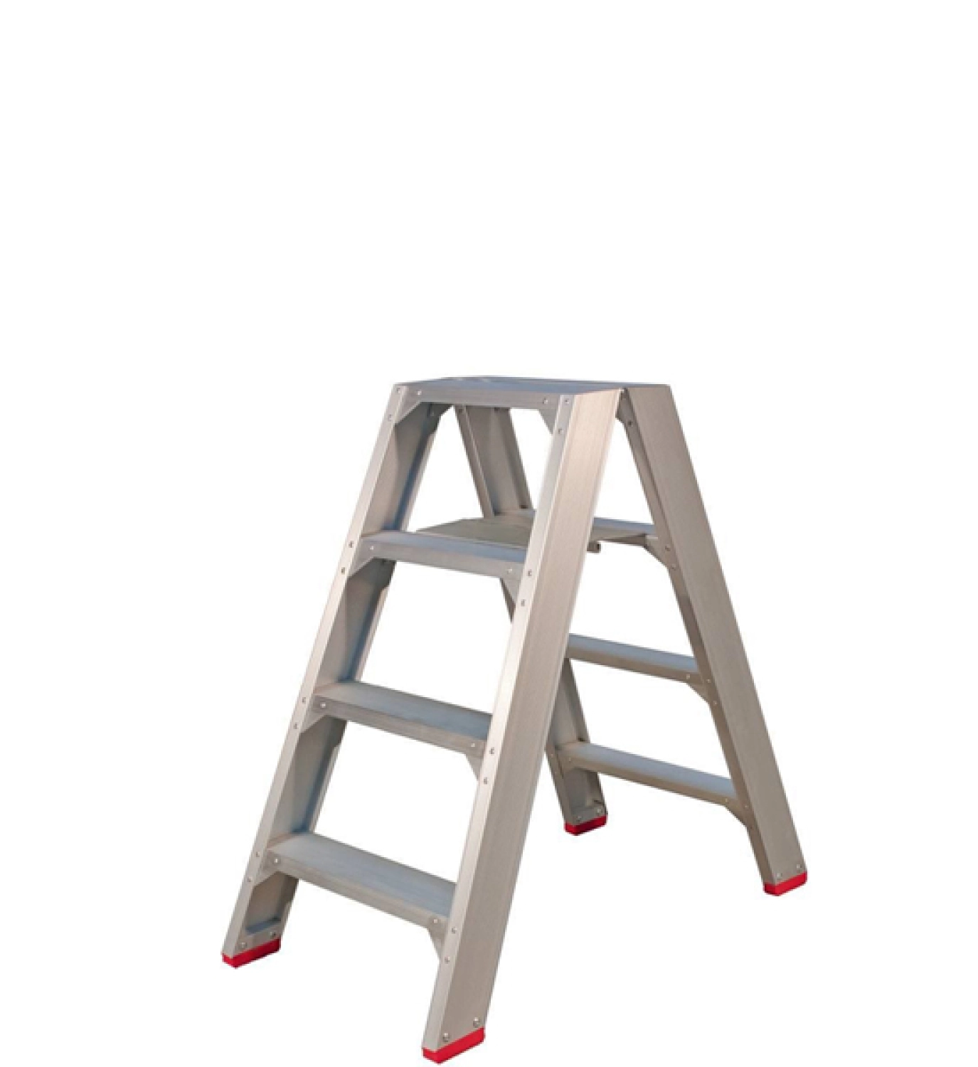 Little Jumbo 4741000204 SuperPRO Dubbele trap - Aluminium - 2 x 4 treden - max. werkhoogte 2.95 m.-image