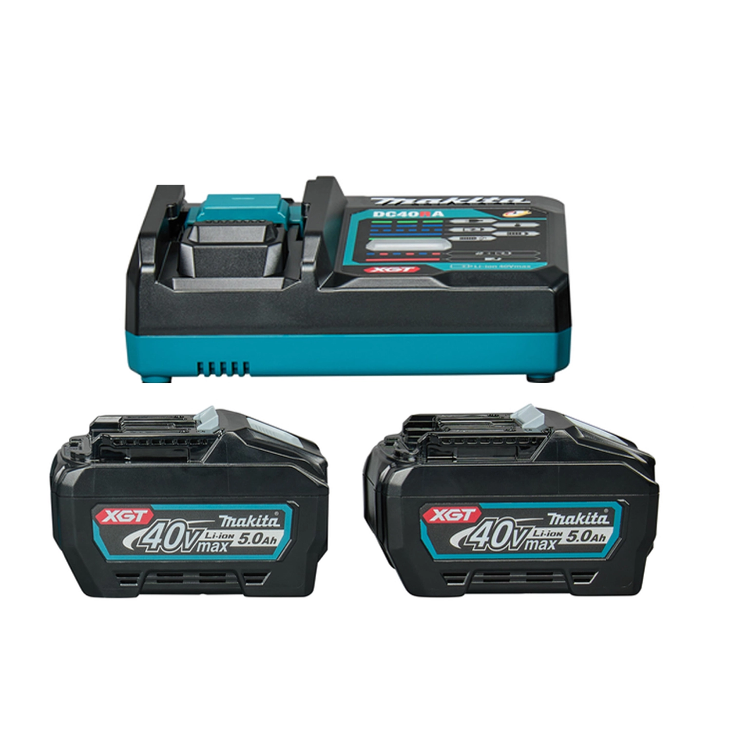 Makita 1911V6-0 40V Li-ion accu starterset (2x 5.0Ah accu) + lader-image