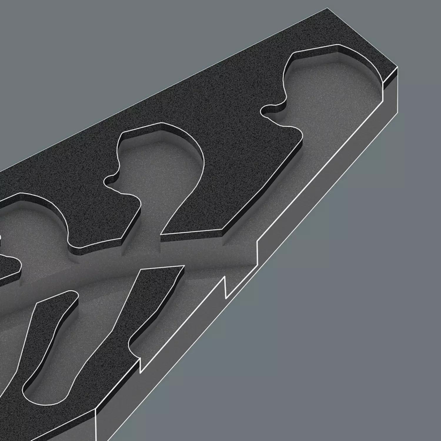 Wera Joker 05 150122 001 - 9732 5-delige steeksleutelset in schuimstof inleg-image