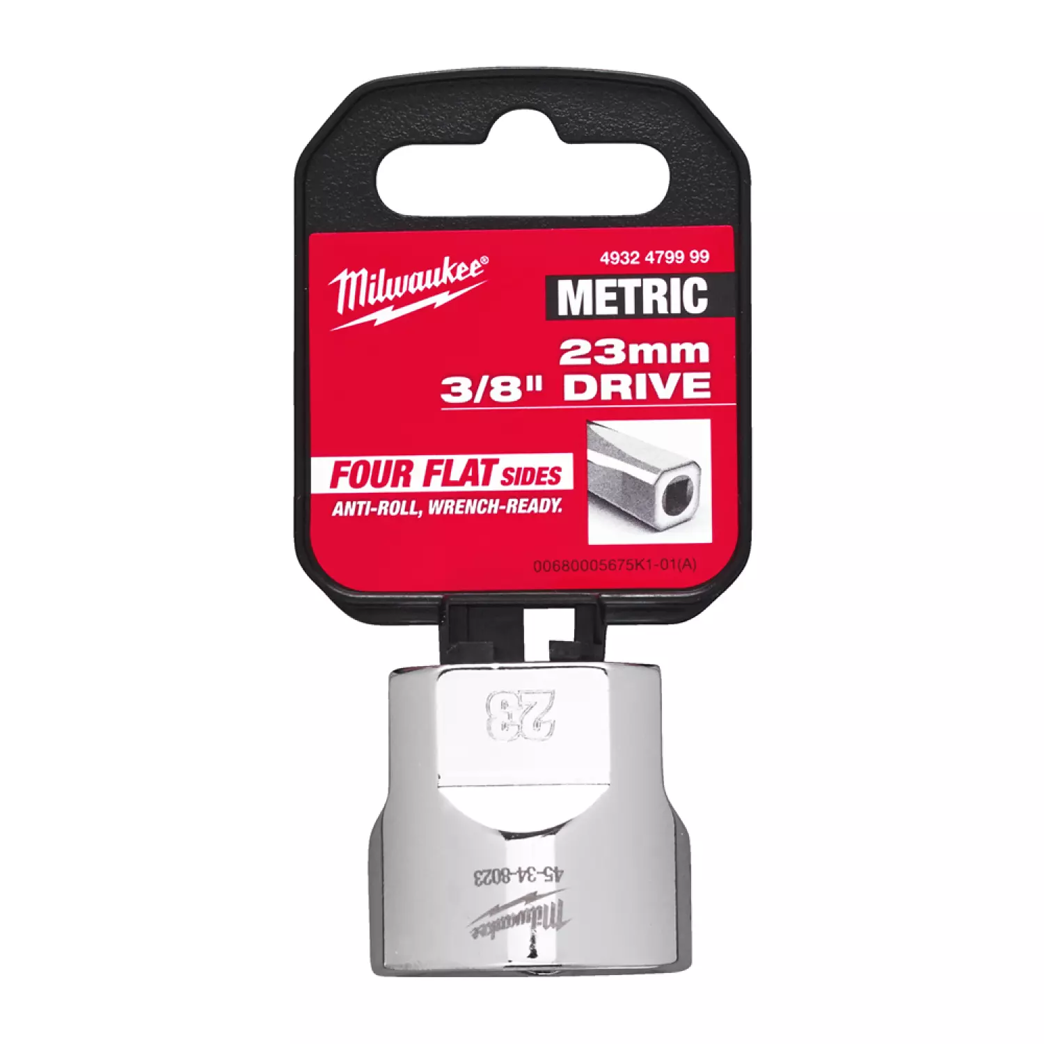 Milwaukee 4932479999 Dop - 3/8" FOUR FLAT™ - 23mm-image