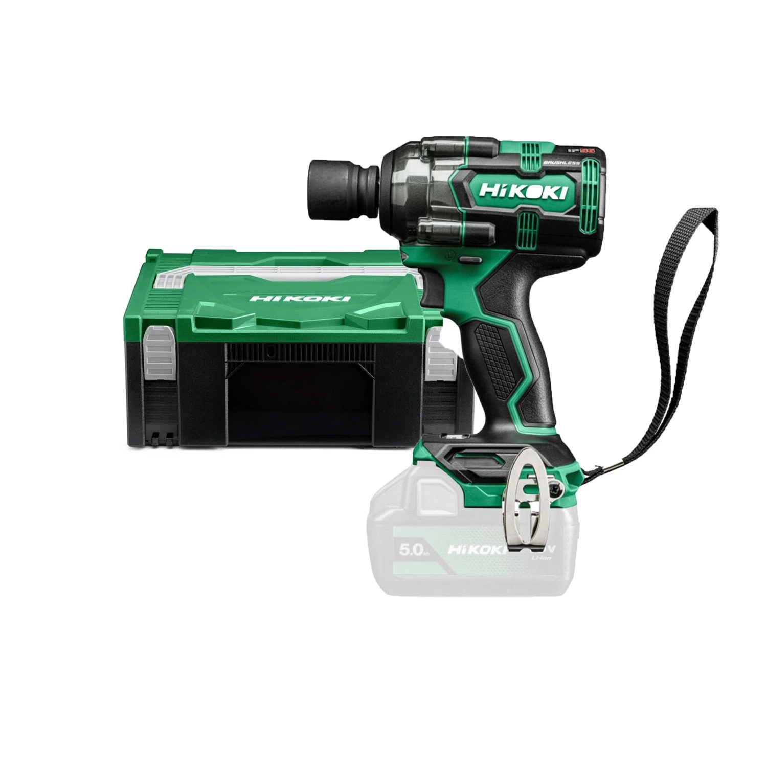 HiKOKI WR18DHW2Z 18V Li-ion accu slagmoeraanzetter body in HSC II - 1/2"-image