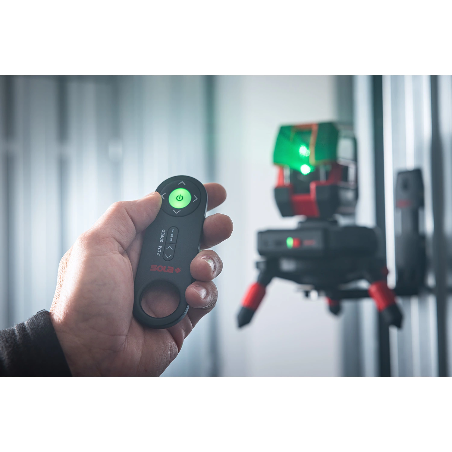 Sola RCB Autobase Set laserbasis - incl. afstandsbediening en wandhouder-image