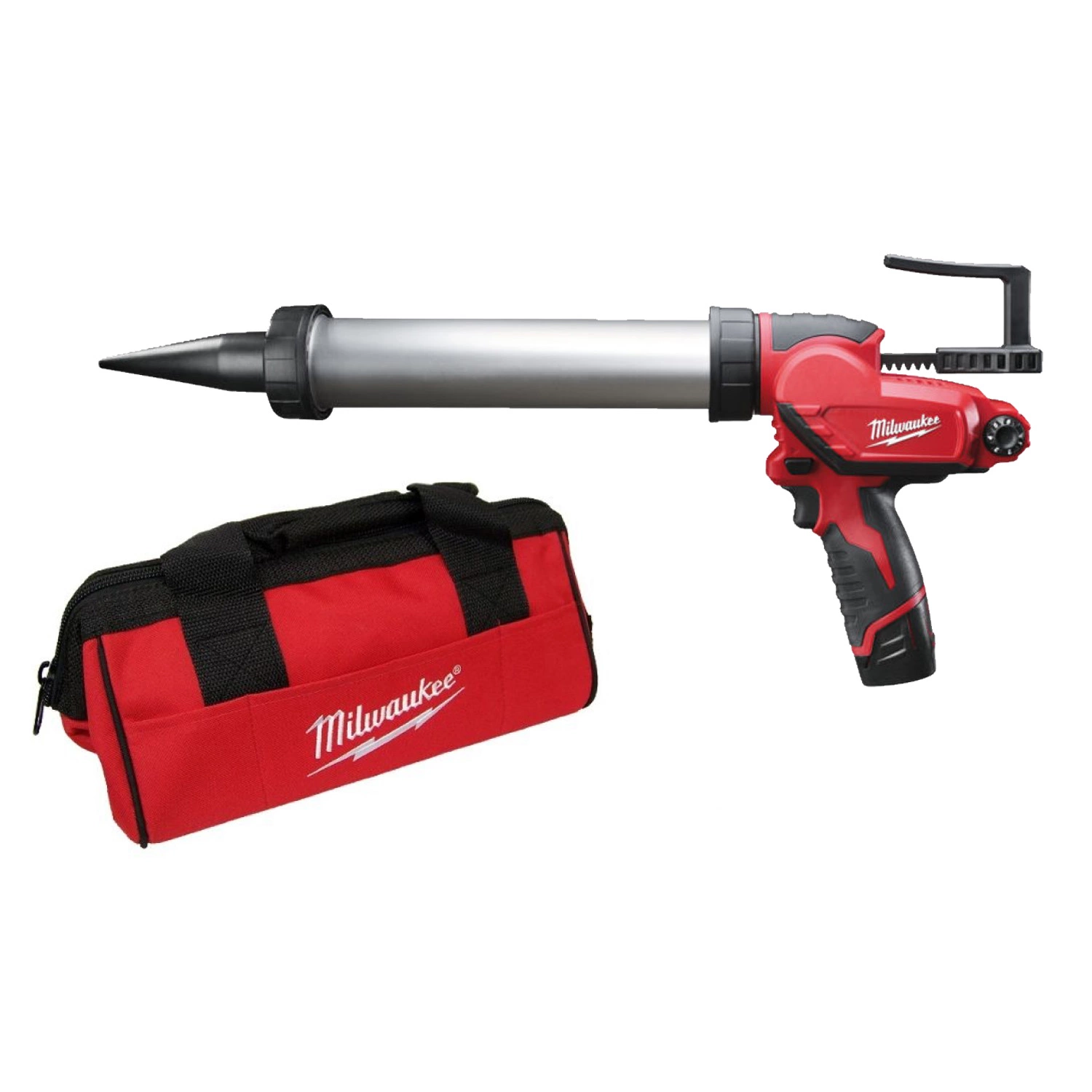 Milwaukee M12 PCG/400A-0 Pistolet à colle / mastic avec porte-cartouche - 12V Li-ion - Machine seule-image