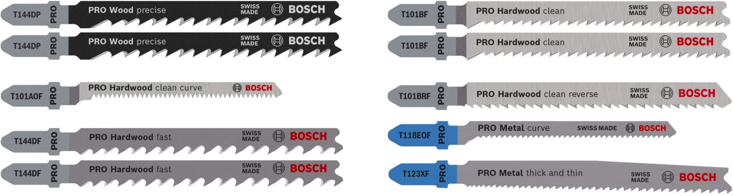 Bosch 2607011944 PRO 10-delige Hout en Metaal zaagbladenset in Robustline cassette-image