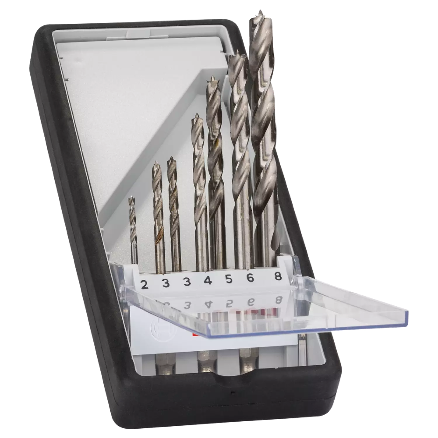 Bosch 2607019923 - Set 7 pièces mèche à bois hélicoïdal Robust Line à queue six pans 2; 3; 3; 4; 5; 6; 8 mm-image