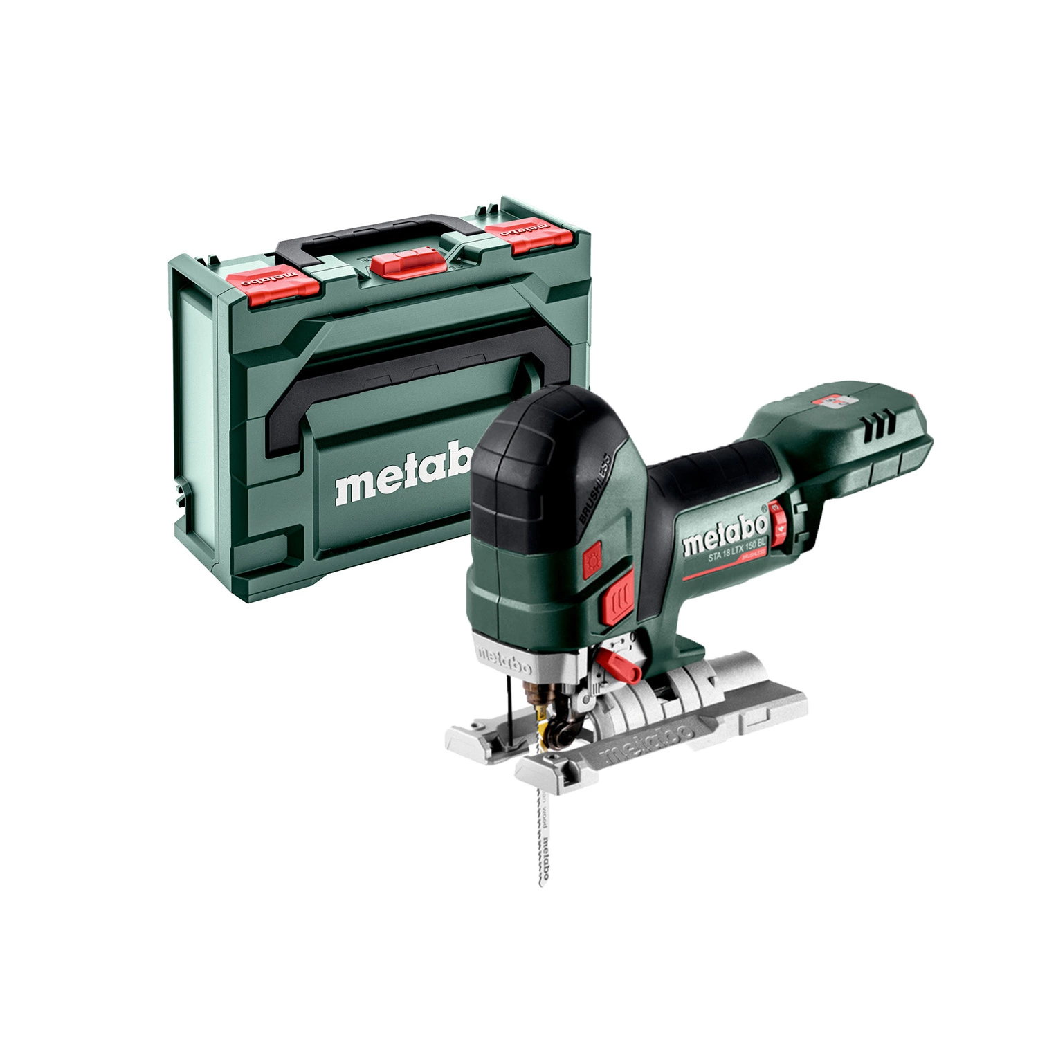 Metabo STA 18 LTX 150 BL 18V Scie sauteuse à batterie Li-ion sans fil dans MetaBox - Poignée en T-image